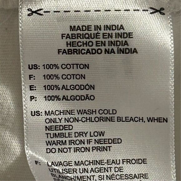 Adidas Men's White T-Shirt L Bold Black Logo Graphic Print Crew Neck - Picture 6 of 8